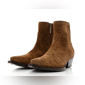 Saint Laurent Suede Brown Western Boots - Worn Twice - Size 37.5